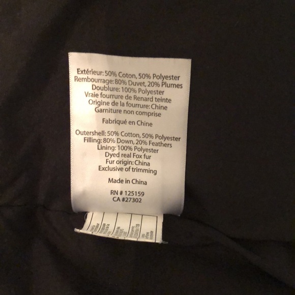 Extra Small black winter down coat by SOIA & KYO - Picture 7 of 11